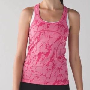 Lululemon Swiftly Tech Pink Camo Tank Top